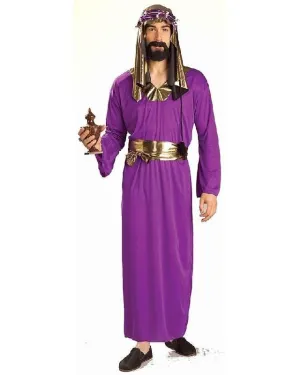 Biblical King Royal Purple Three Wise Men Christmas Men's Costume