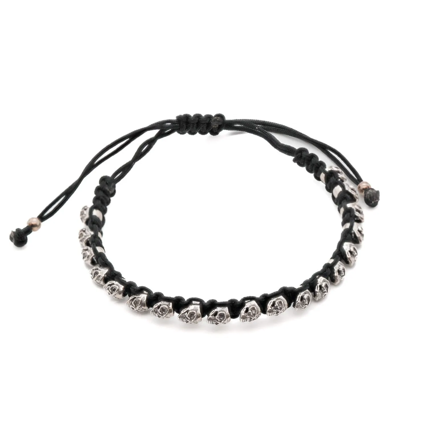 Black and Silver Skull Bracelet