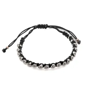 Black and Silver Skull Bracelet