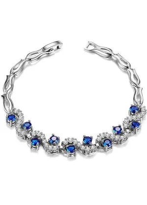 Blue 18K Gold Plated Bracelet
