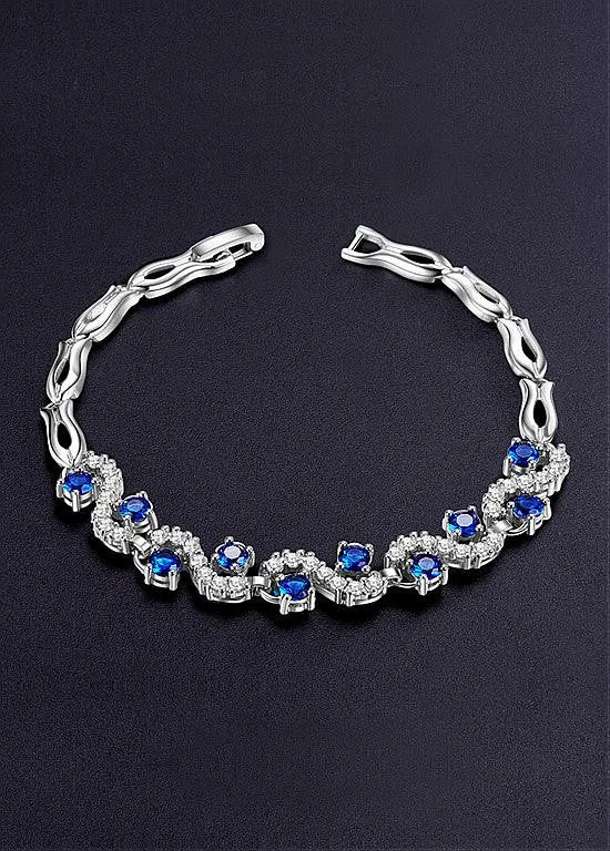 Blue 18K Gold Plated Bracelet