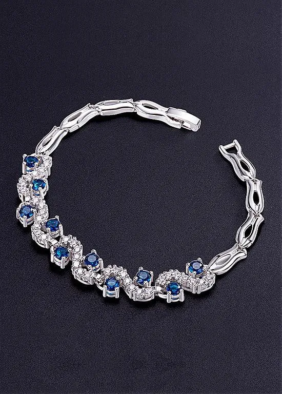 Blue 18K Gold Plated Bracelet