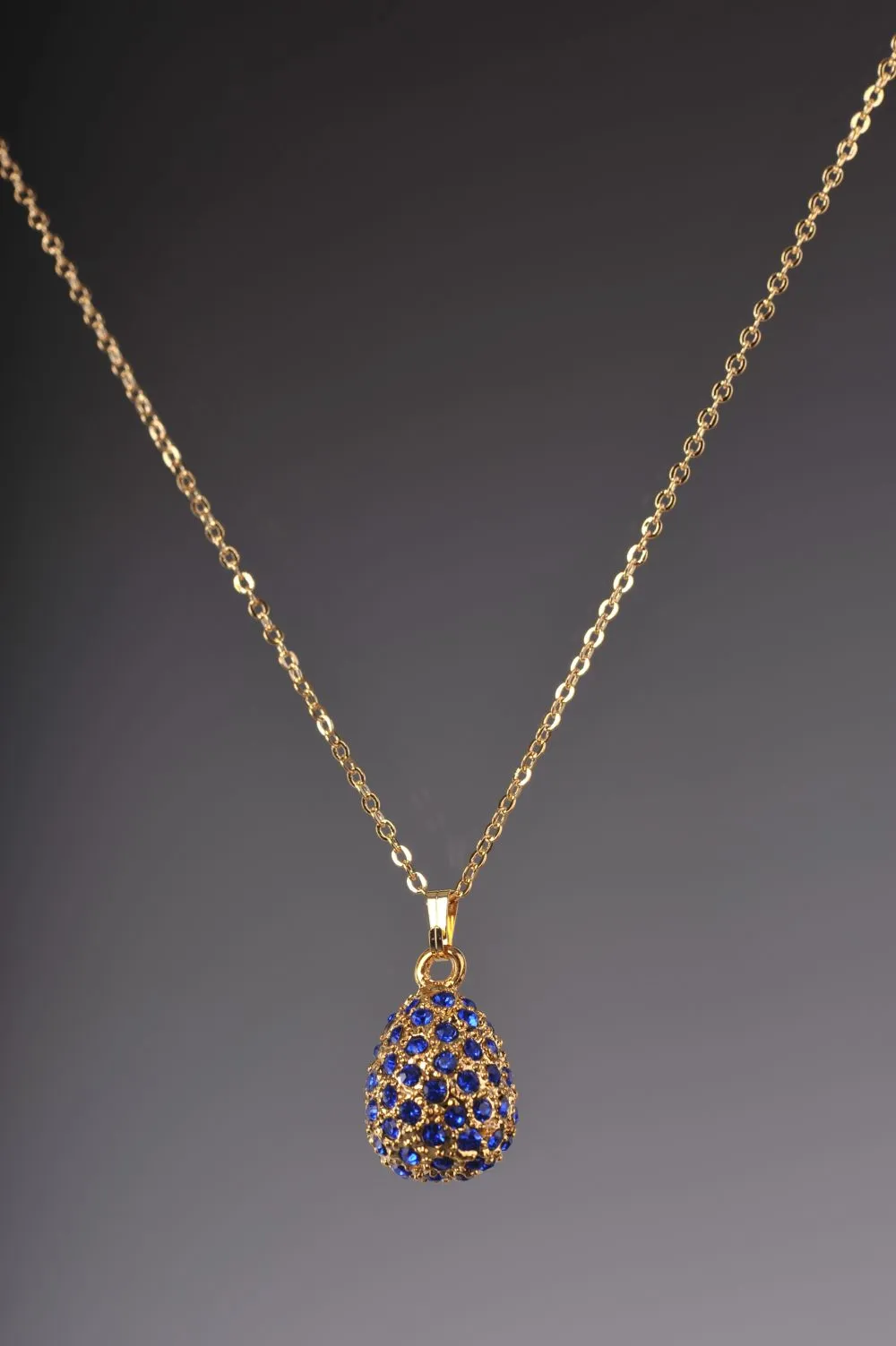 Blue Egg Pendant Necklace