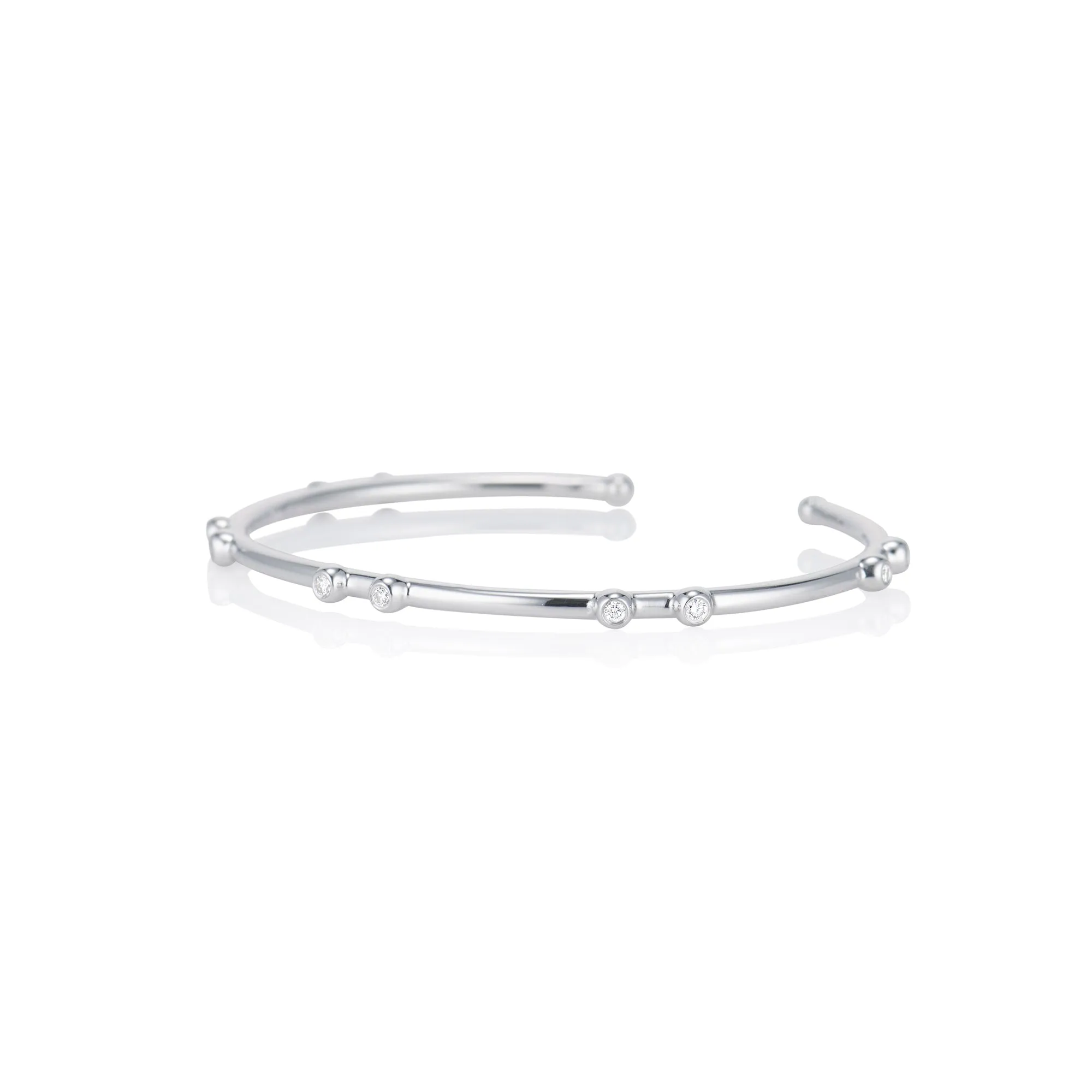 Bright White Orbit Cuff