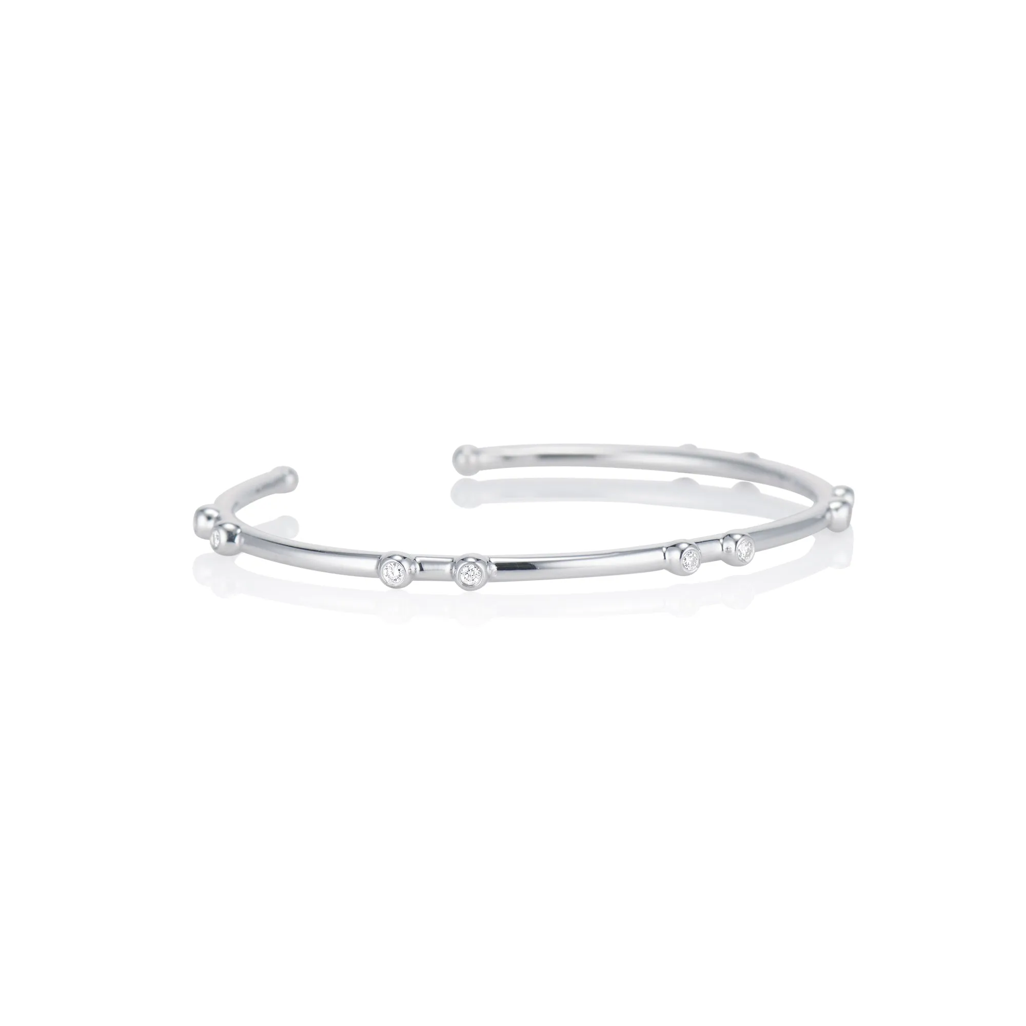 Bright White Orbit Cuff