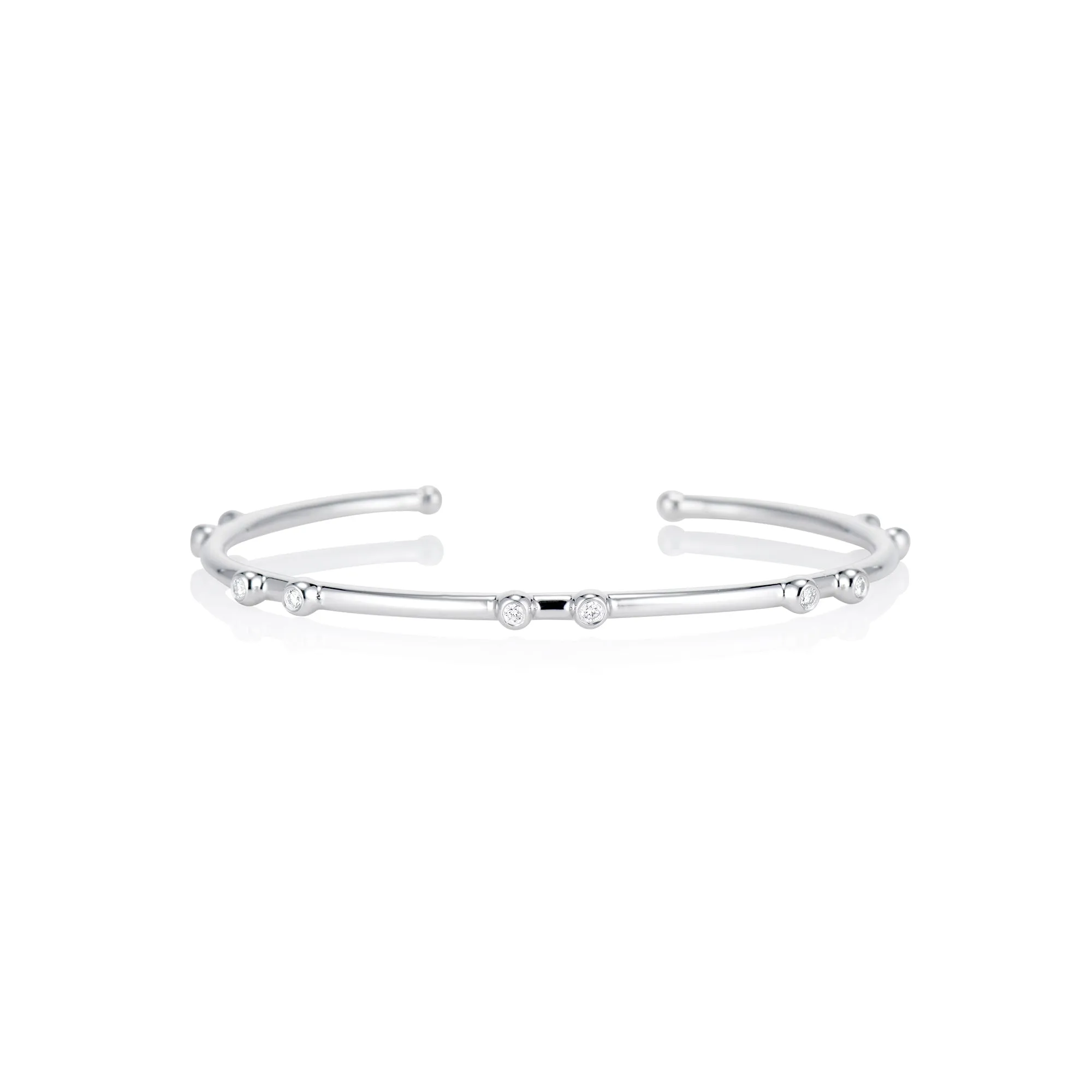 Bright White Orbit Cuff