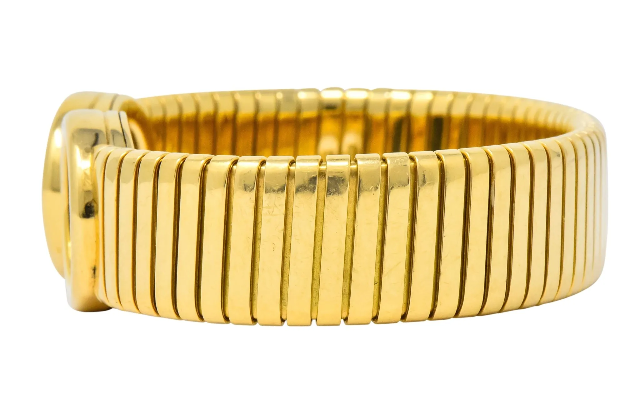Bulgari Ancient Coin 18 Karat Gold Monete Emperor Constans of Rome Bangle Bracelet