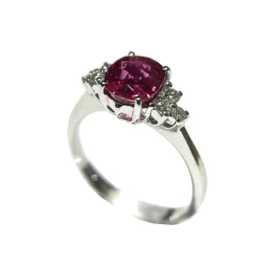 Capodaglia Gold Gold Ring 18kt Ruby Thailand 1,23ct and diamonds