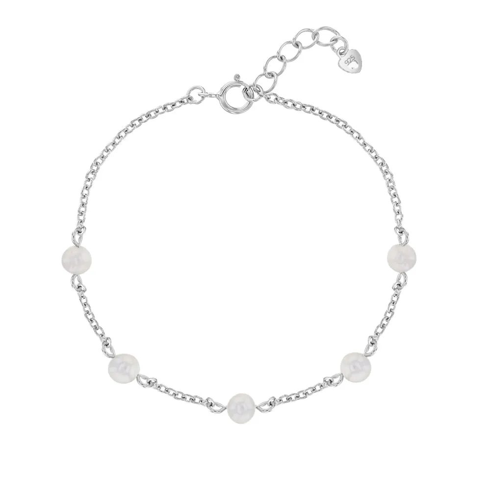 Children's Sterling Silver Freshwater Pearl Bracelet