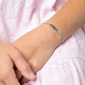 Children's Sterling Silver ID Bracelet with Star