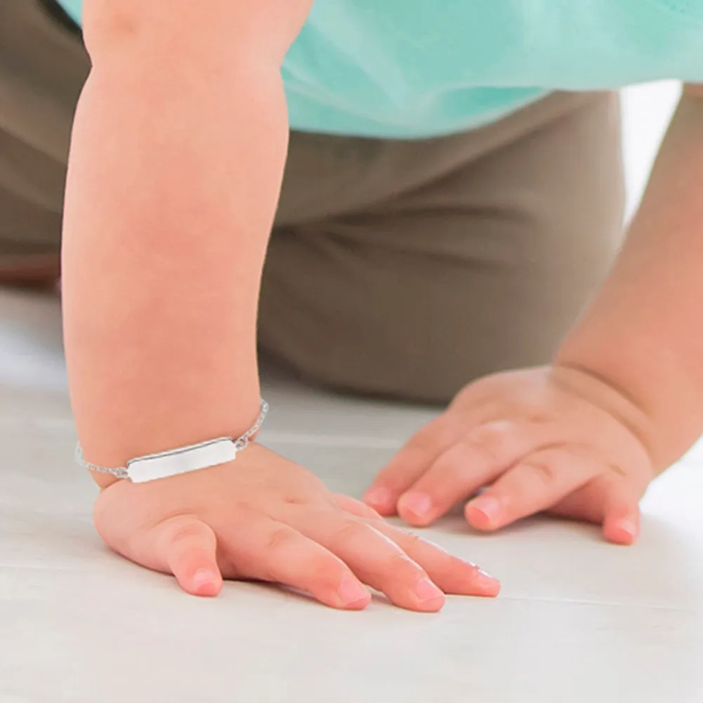 Children's Sterling Silver ID Bracelet