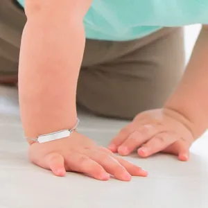 Children's Sterling Silver ID Bracelet
