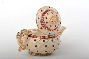 Cream Teapot