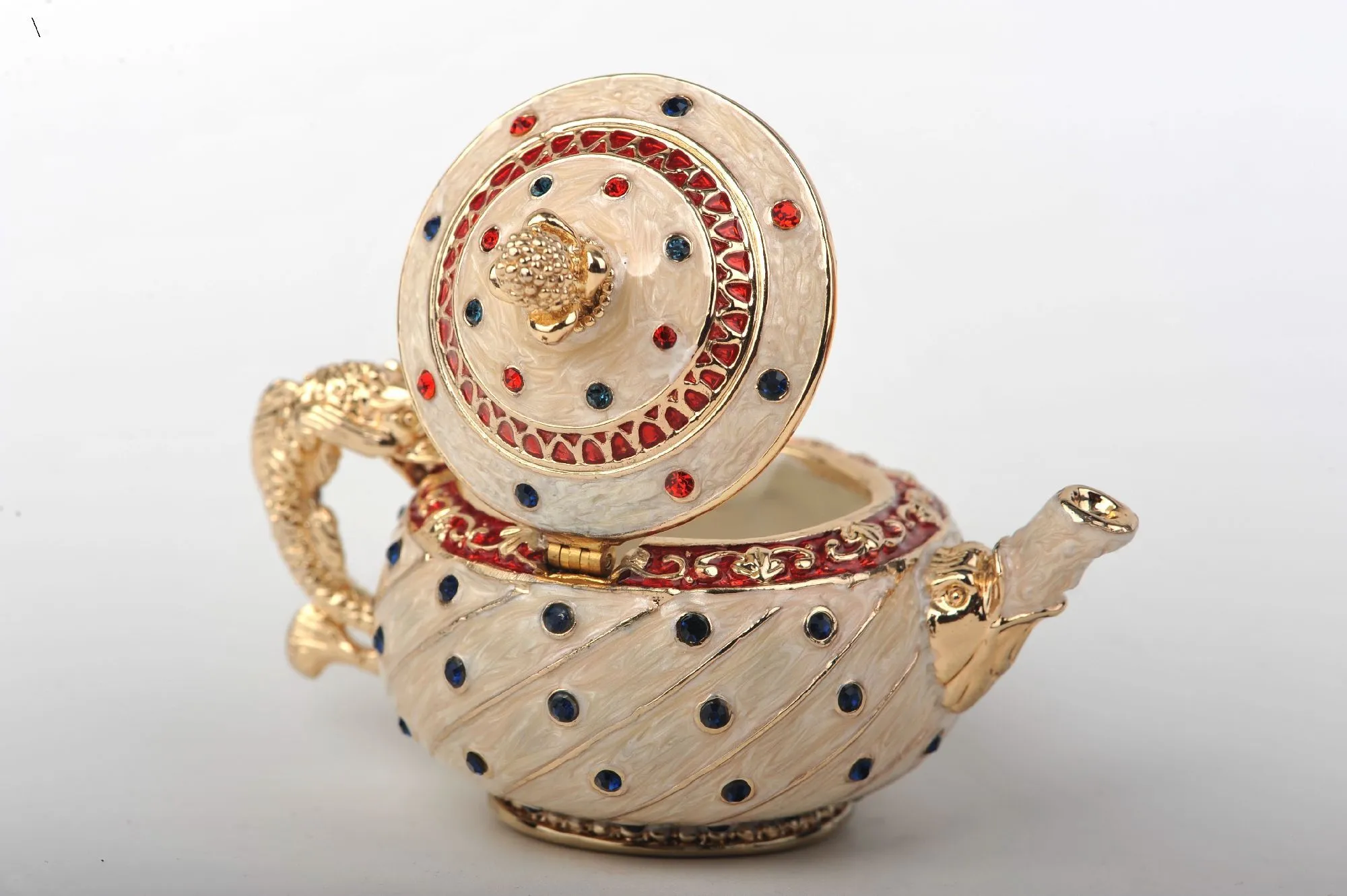 Cream Teapot