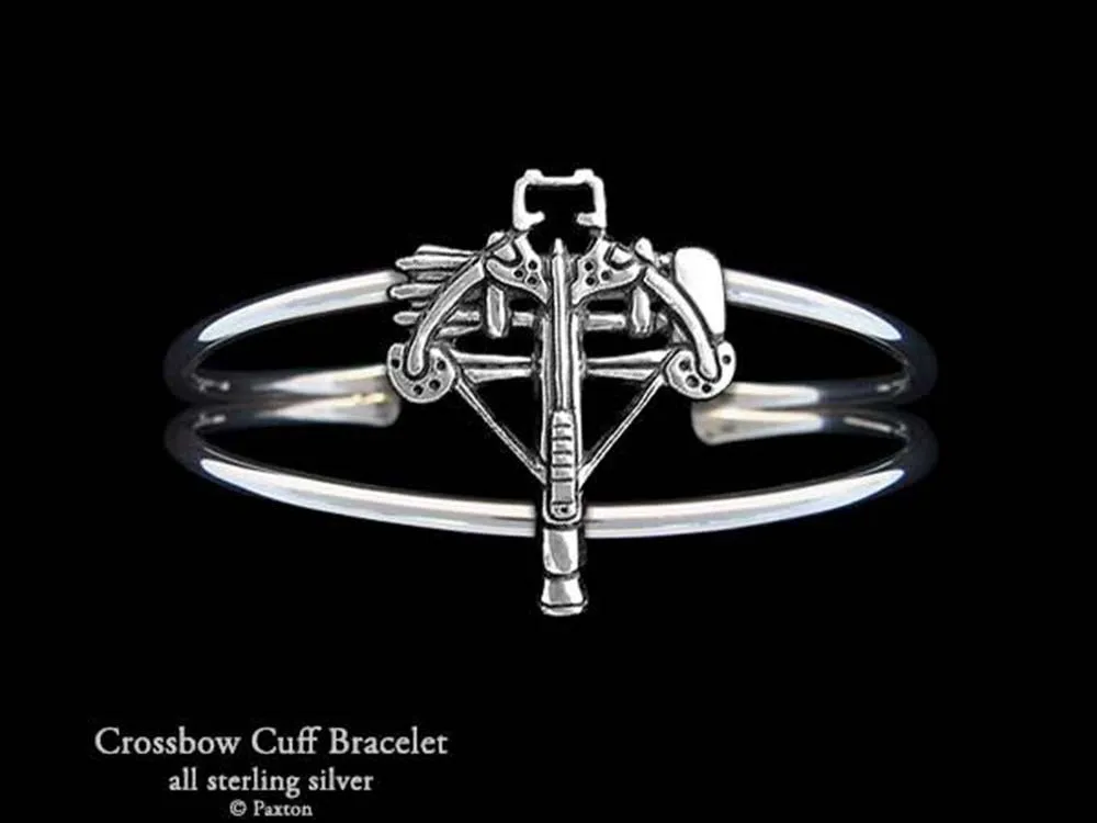 Crossbow Cuff Bracelet Sterling Silver