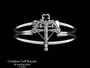 Crossbow Cuff Bracelet Sterling Silver