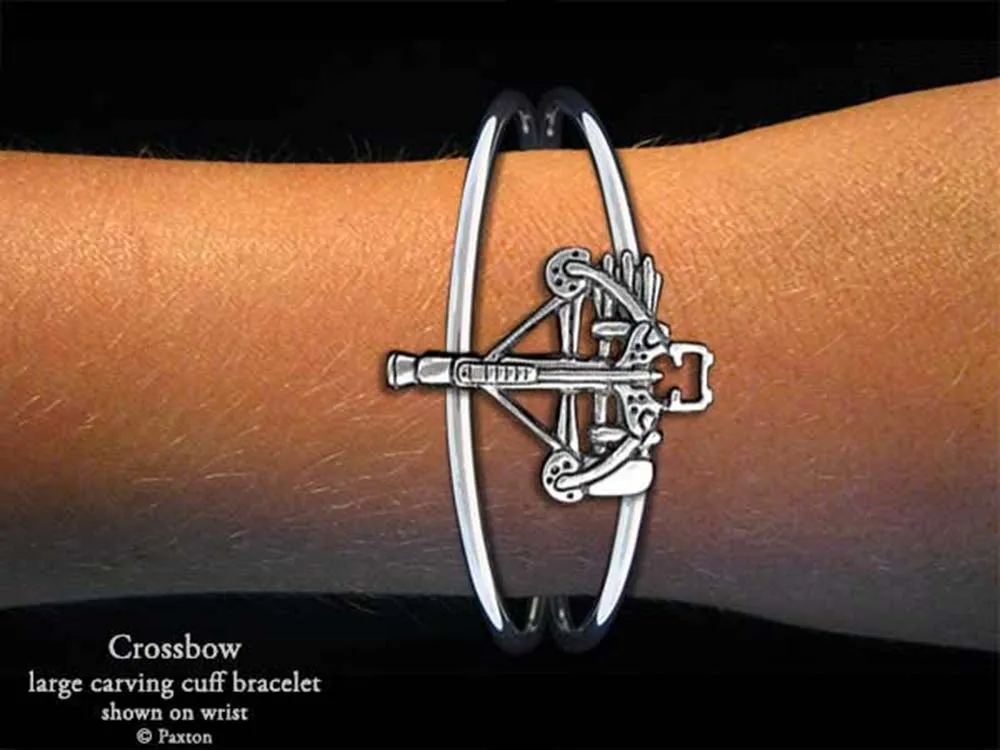 Crossbow Cuff Bracelet Sterling Silver
