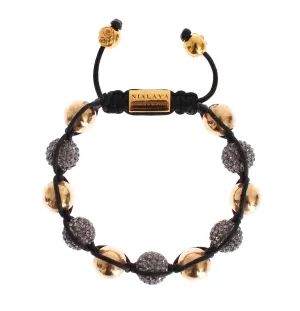 Crystal Rhodium Gold 925 Silver Bracelet
