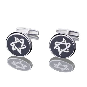 CUFFLINKS - “ICE AND FIRE” WHITE GOLD