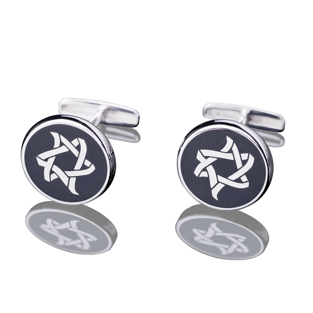 CUFFLINKS - “ICE AND FIRE” WHITE GOLD