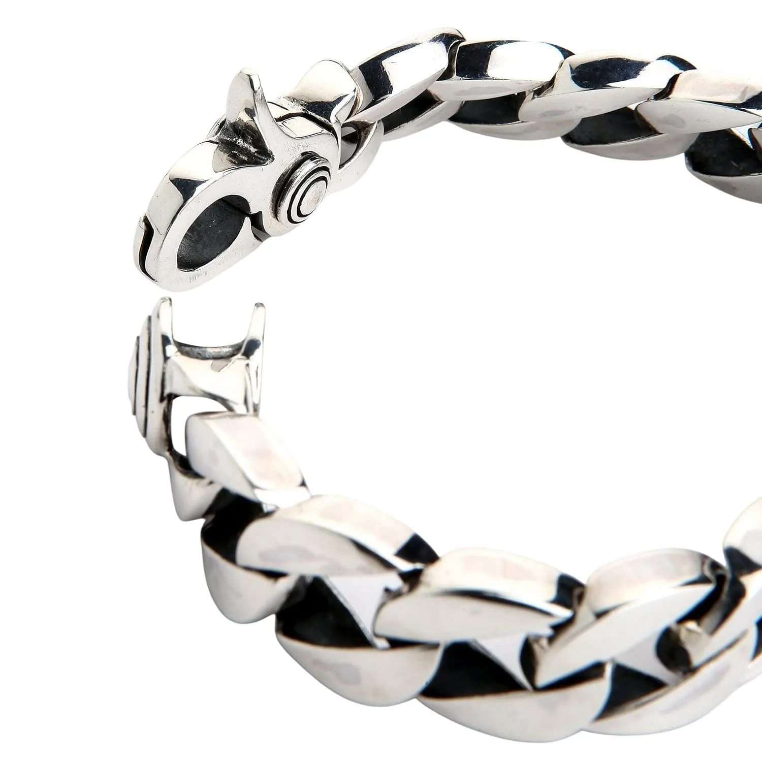 Curb 925 Sterling Silver Men's Bracelet
