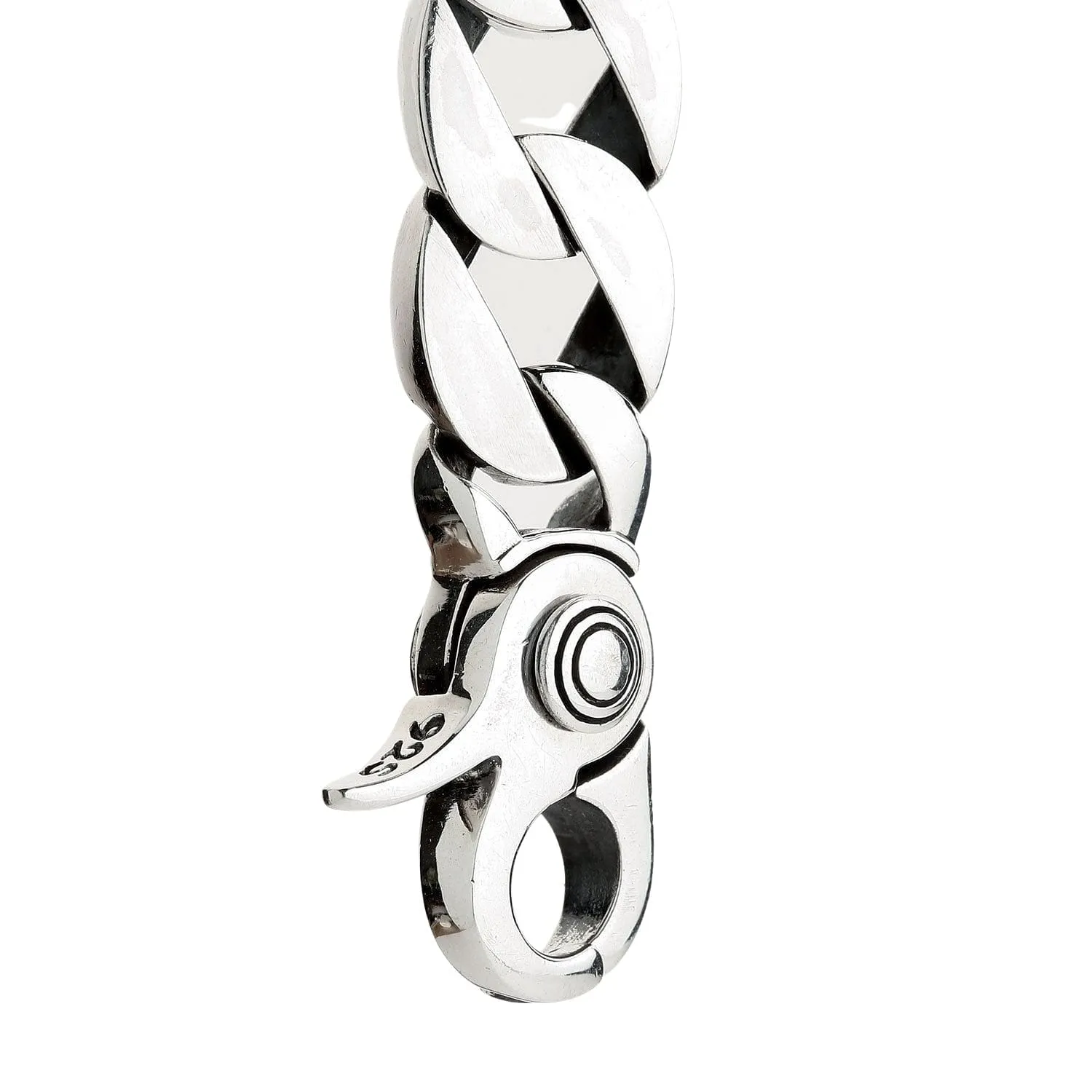 Curb 925 Sterling Silver Men's Bracelet