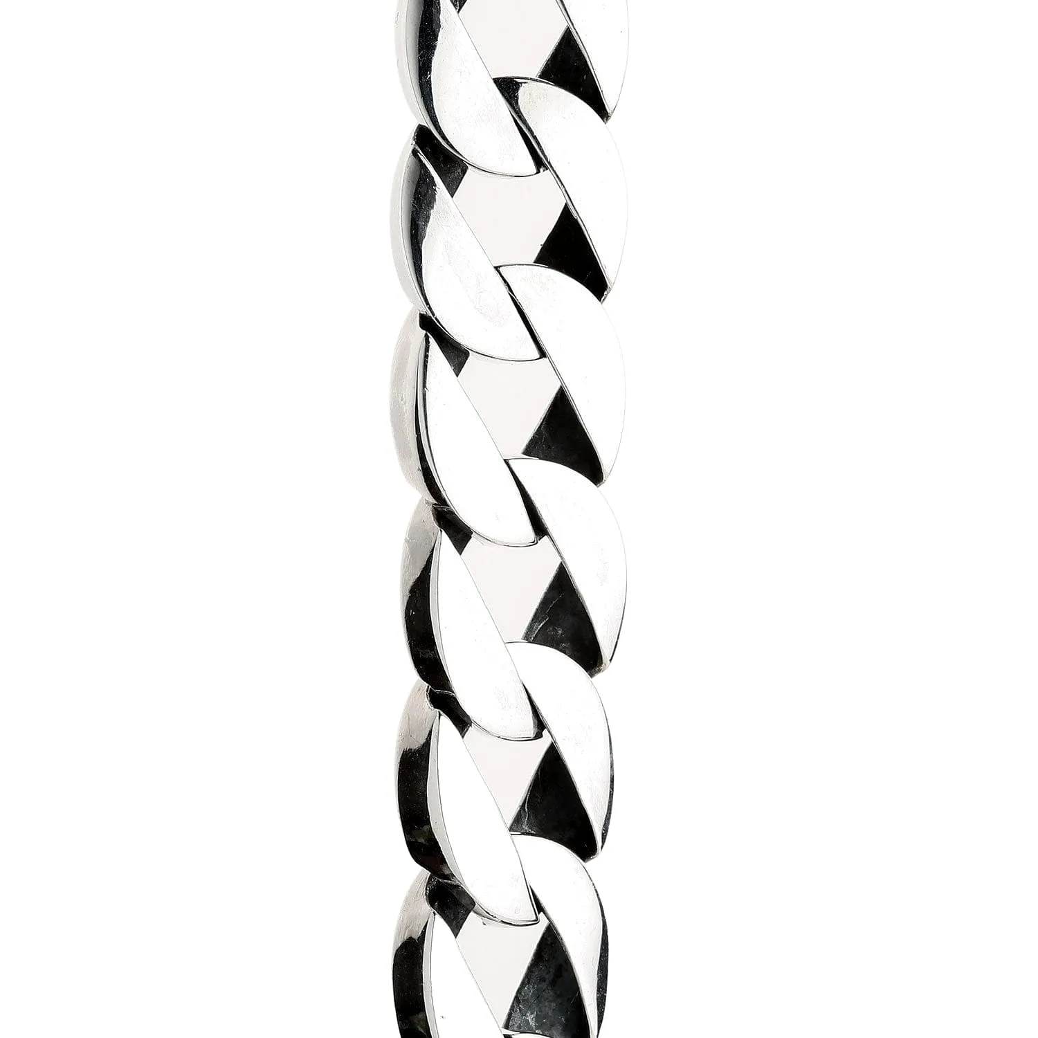 Curb 925 Sterling Silver Men's Bracelet