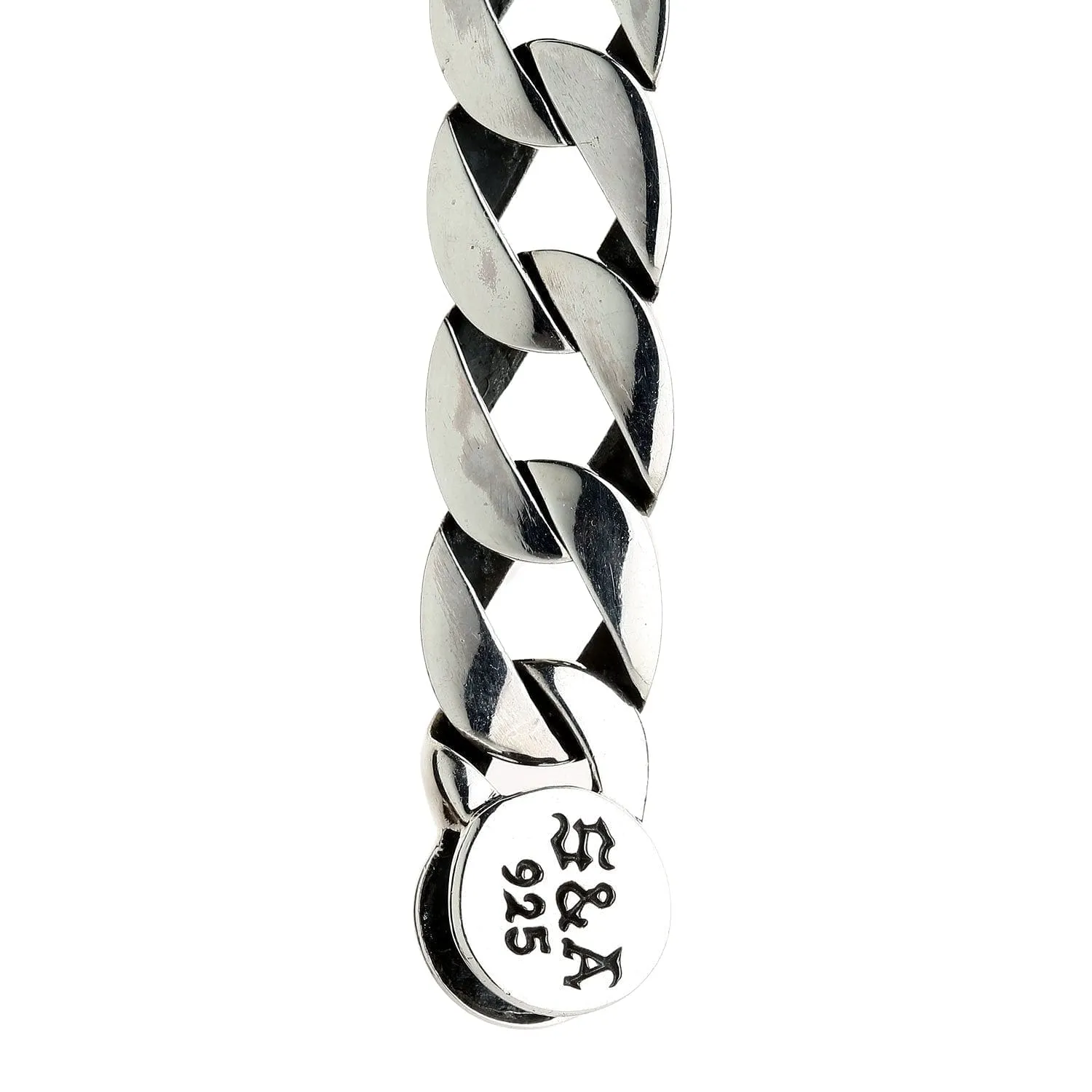 Curb 925 Sterling Silver Men's Bracelet