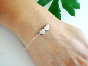 Custom Initial Heart Charm Bracelet