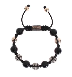 CZ Agate 925 Silver Bracelet