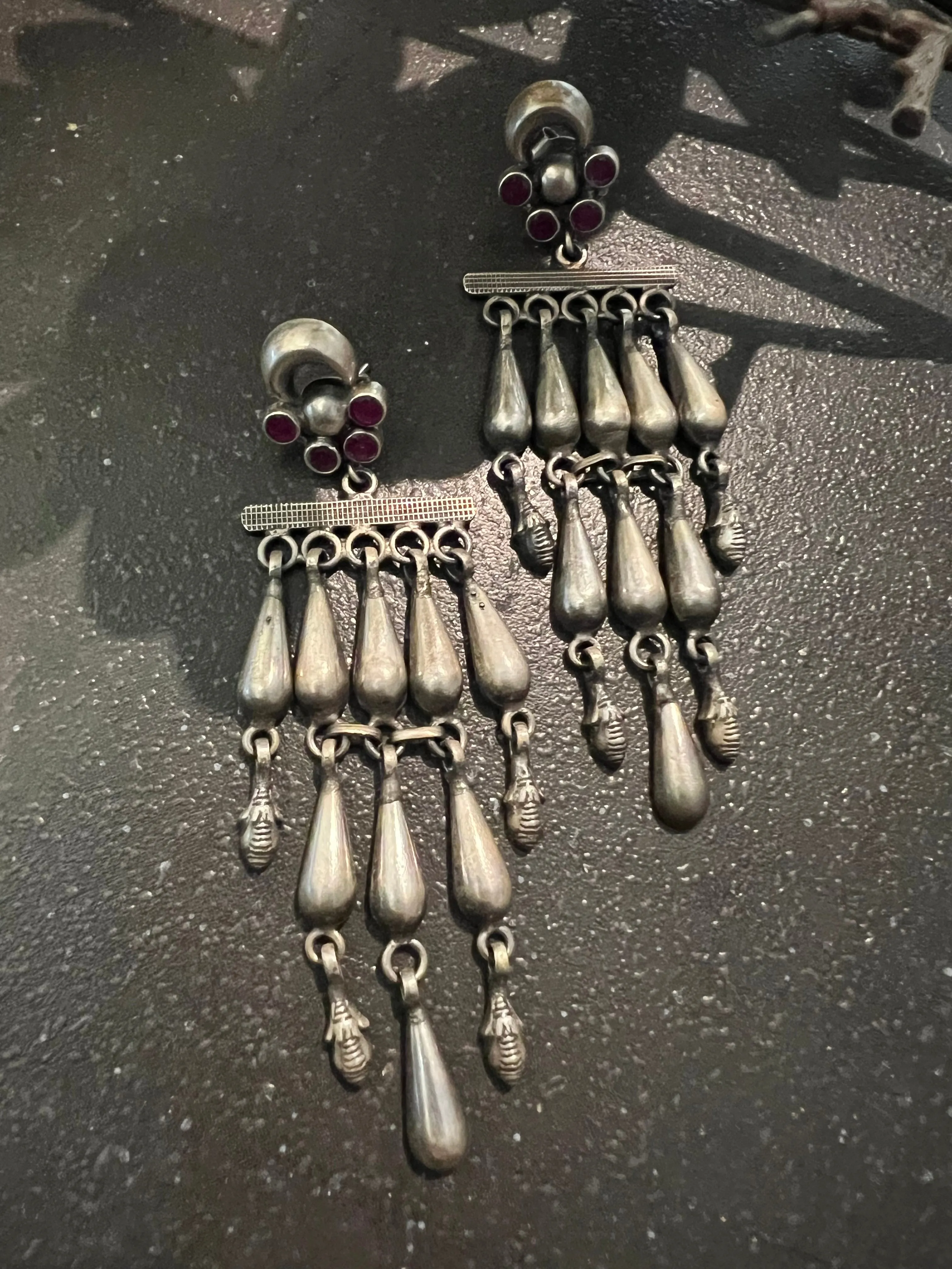 Dancing Doll Sterling Silver Long Earrings