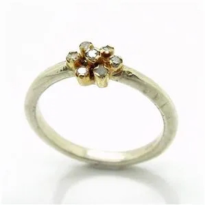 Delicate Ruby Flower Ring – Ready to Ship Size 7.5 (I R847) Y