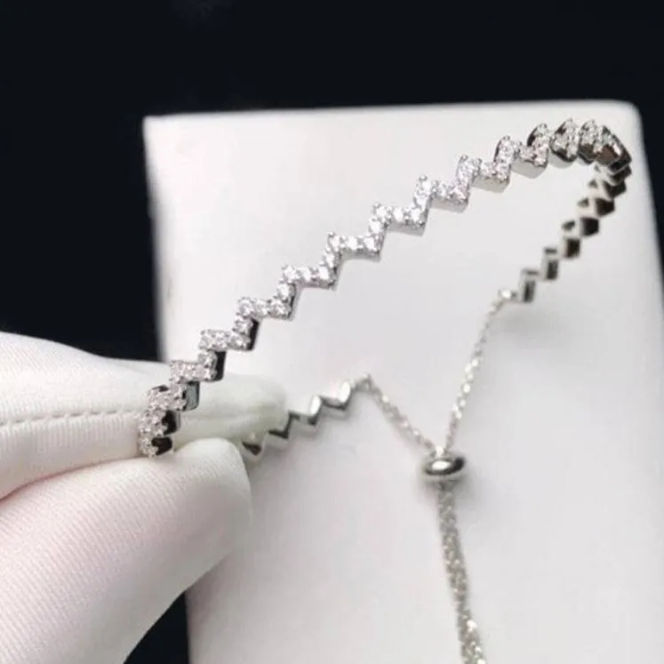 Diamond Z-shaped Bracelet