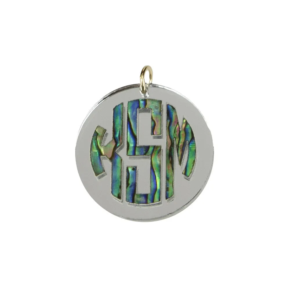DISCONTINUED - Calypso Block Monogram Charm (WS)
