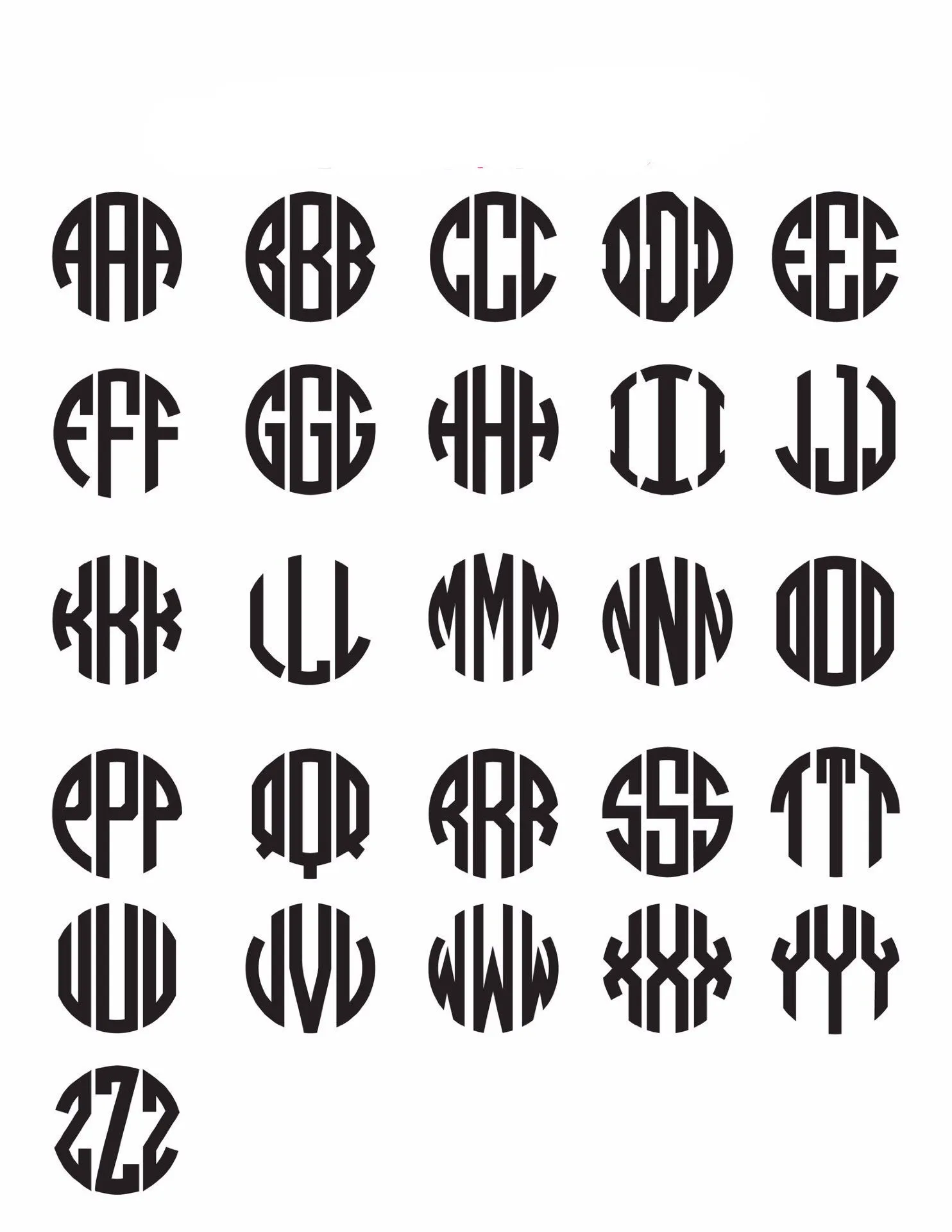 DISCONTINUED - Calypso Block Monogram Charm (WS)