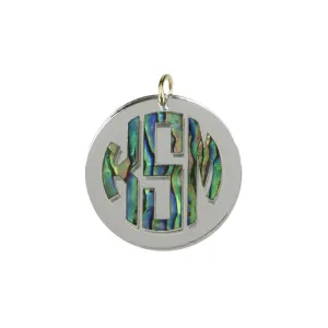 DISCONTINUED - Calypso Block Monogram Charm (WS)