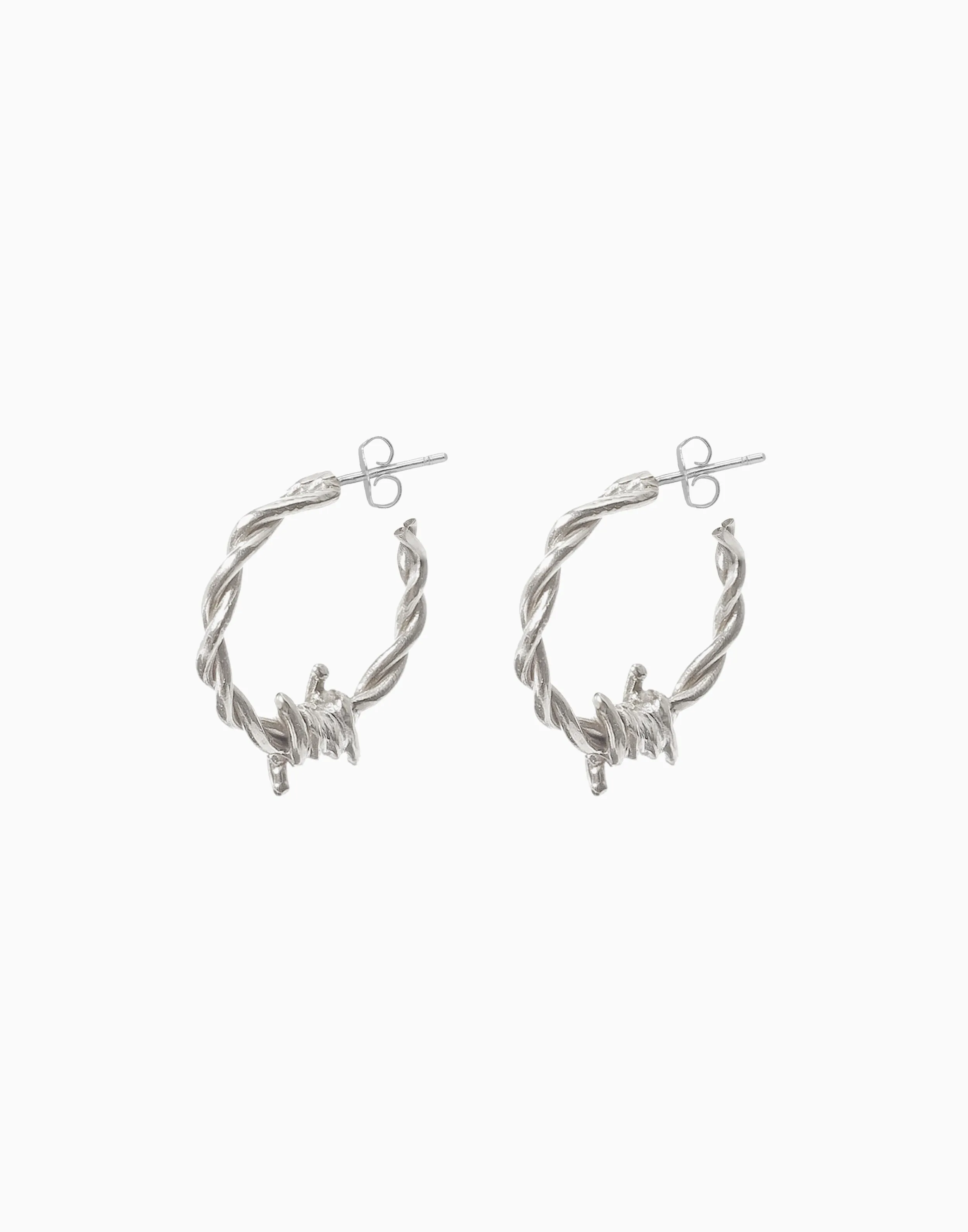Dixie Hoops Small Silver