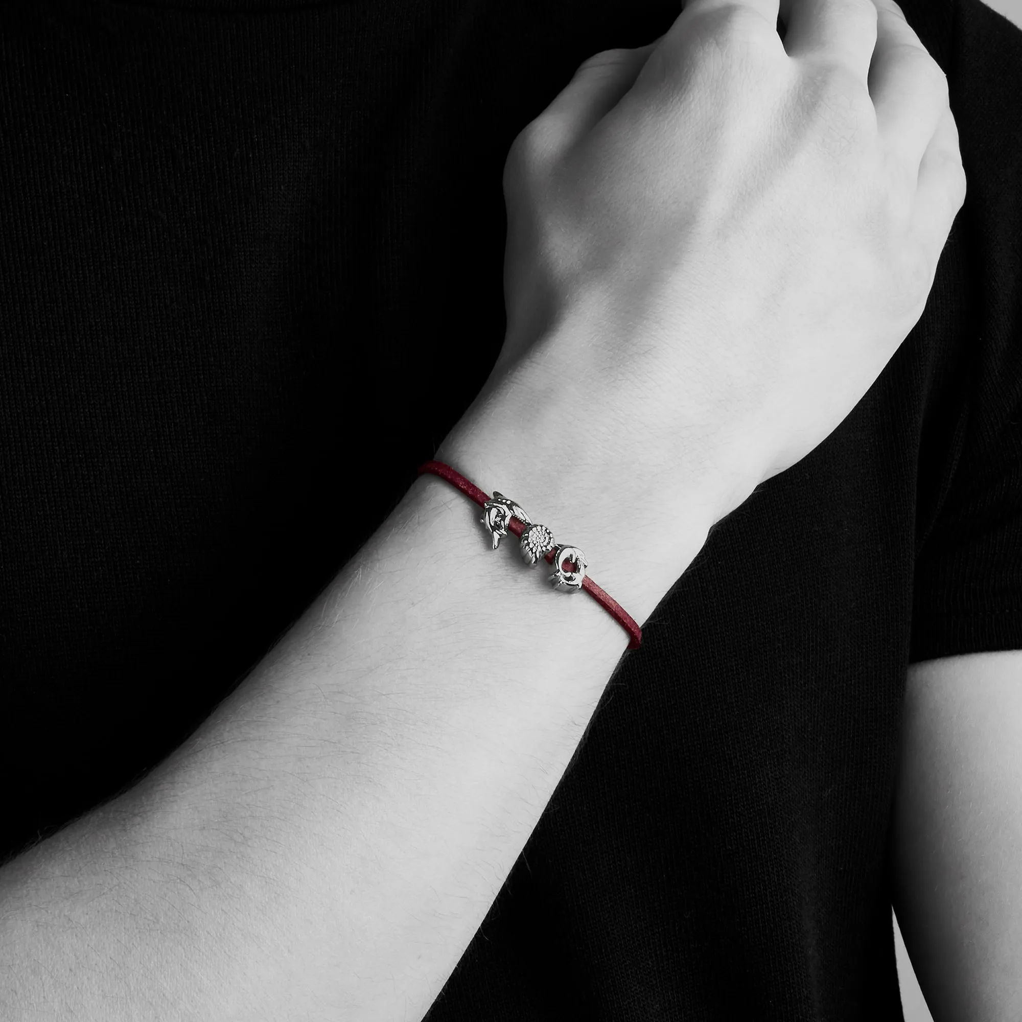 Dolphin Circle Charm