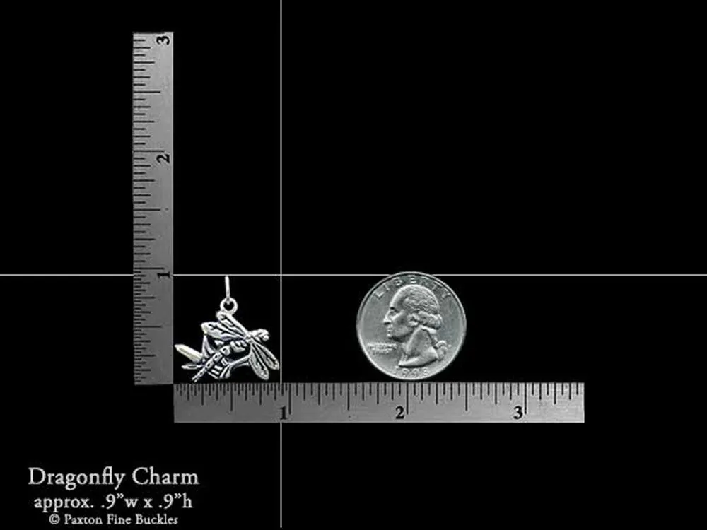 Dragonfly Charm Necklace Sterling Silver