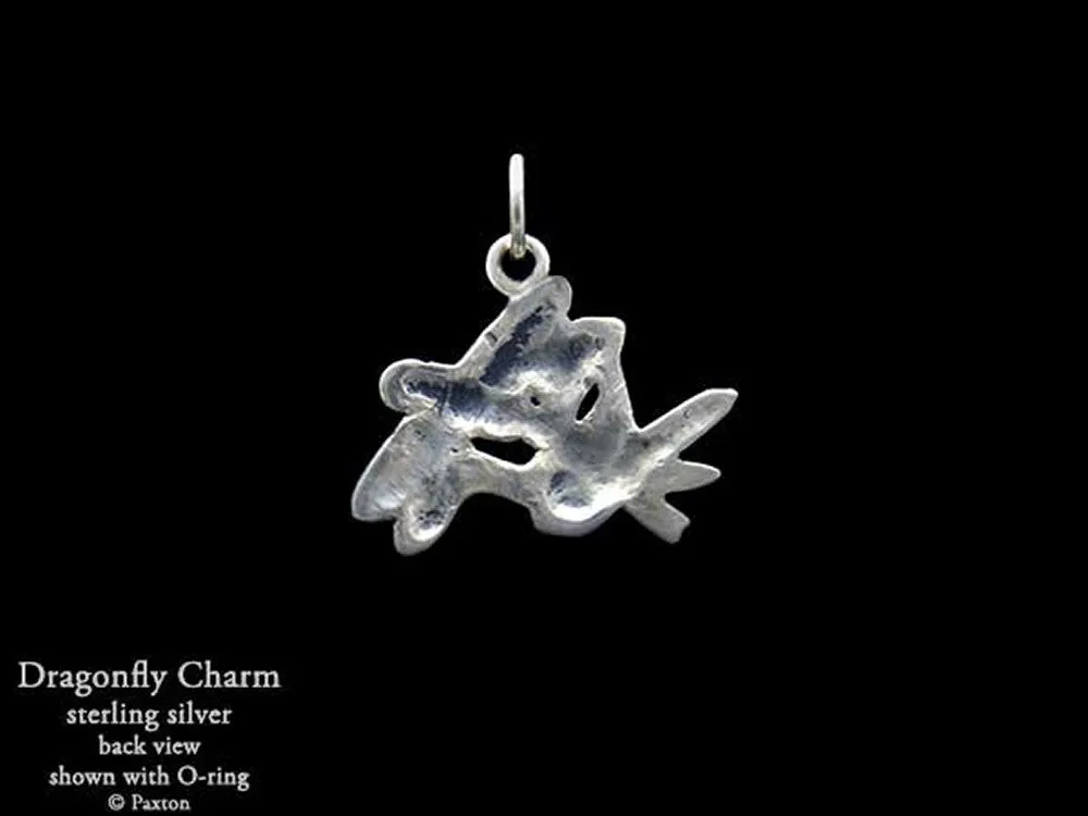 Dragonfly Charm Necklace Sterling Silver