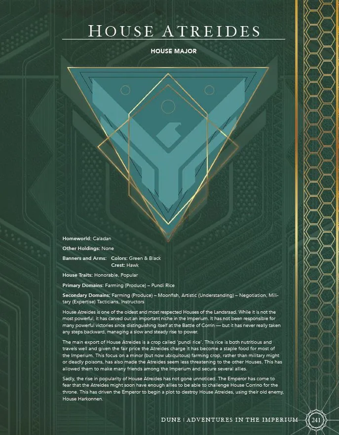 Dune - Adventures in the Imperium – Core Rulebook Standard Edition - PDF
