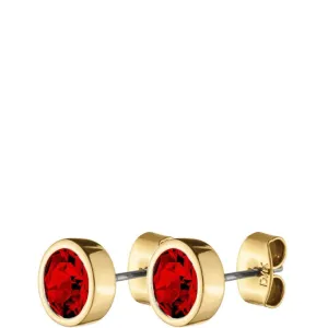Dyrberg Kern Noble Gold Earrings - Red