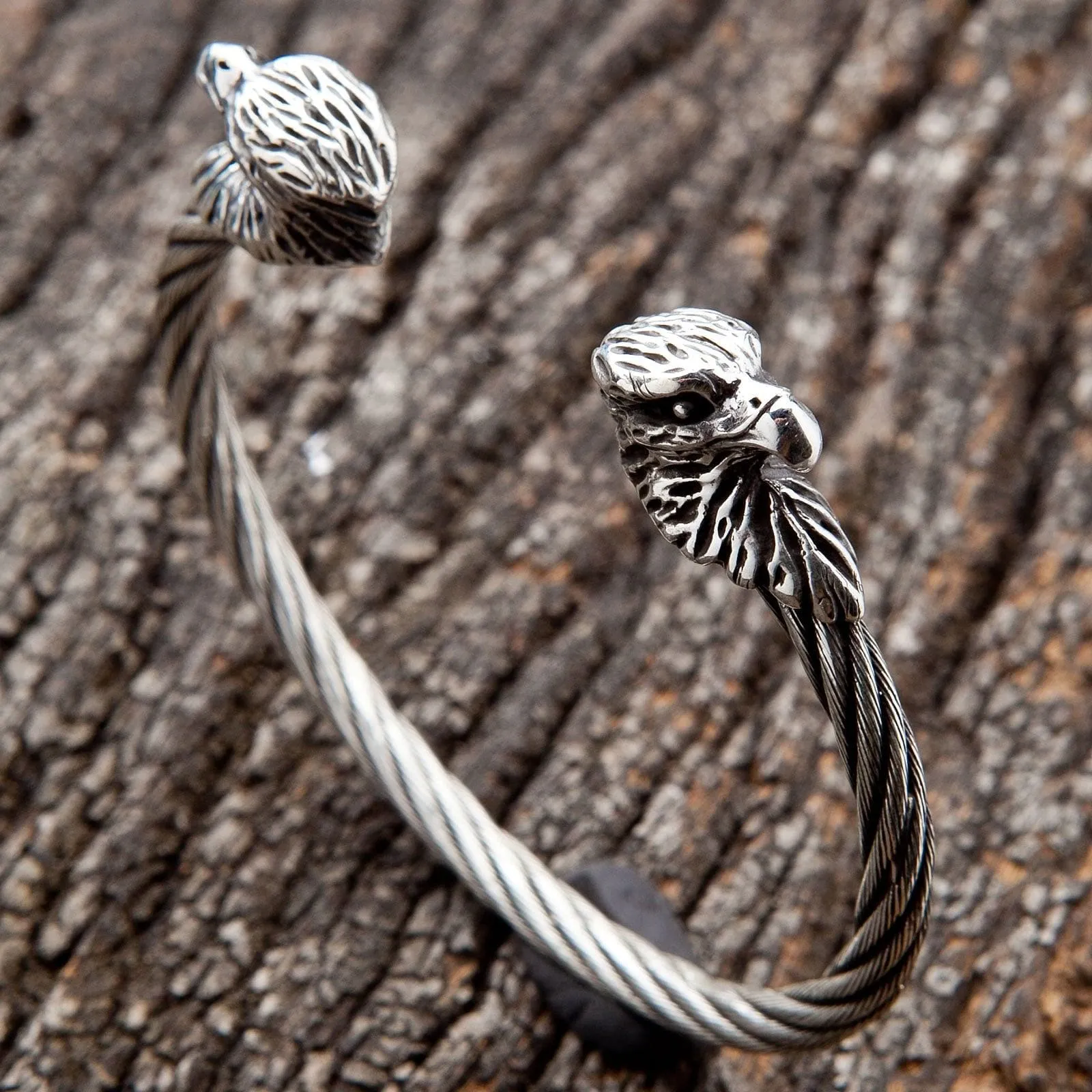 Eagle Sterling Silver Cuff Bracelet