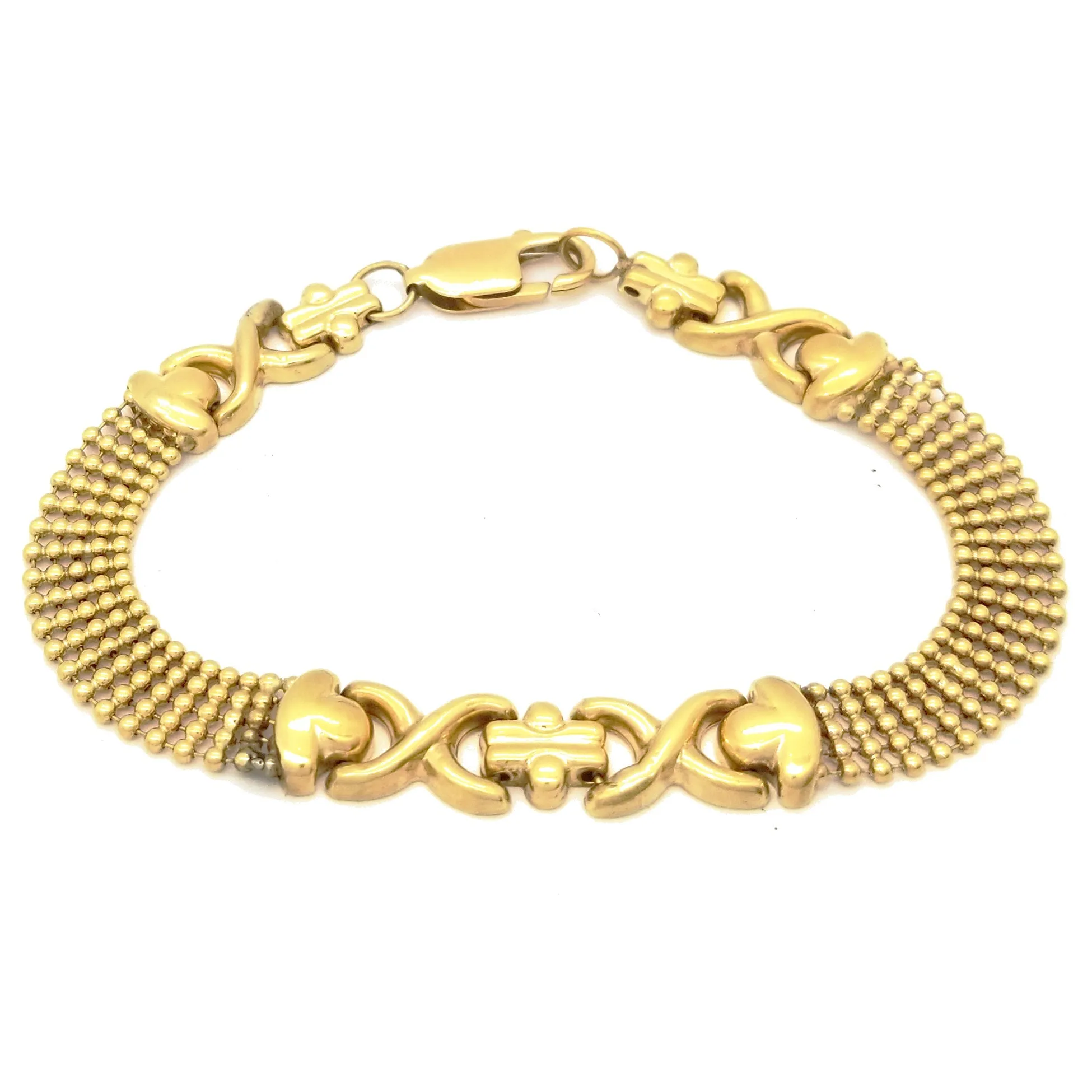 Elegant Yellow Gold Bracelet (14K)
