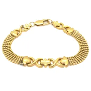 Elegant Yellow Gold Bracelet (14K)