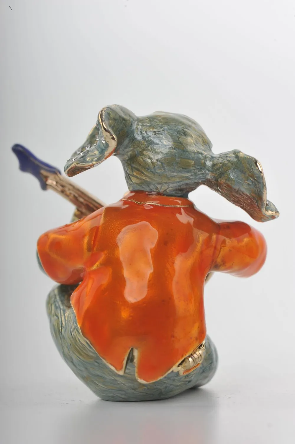 Elephant Playing a Purple Guitar