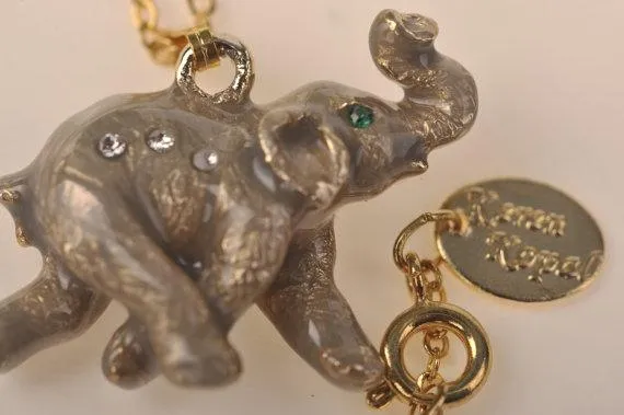 Elephants Egg Trinket Box with a Surprise Elephant Pendant