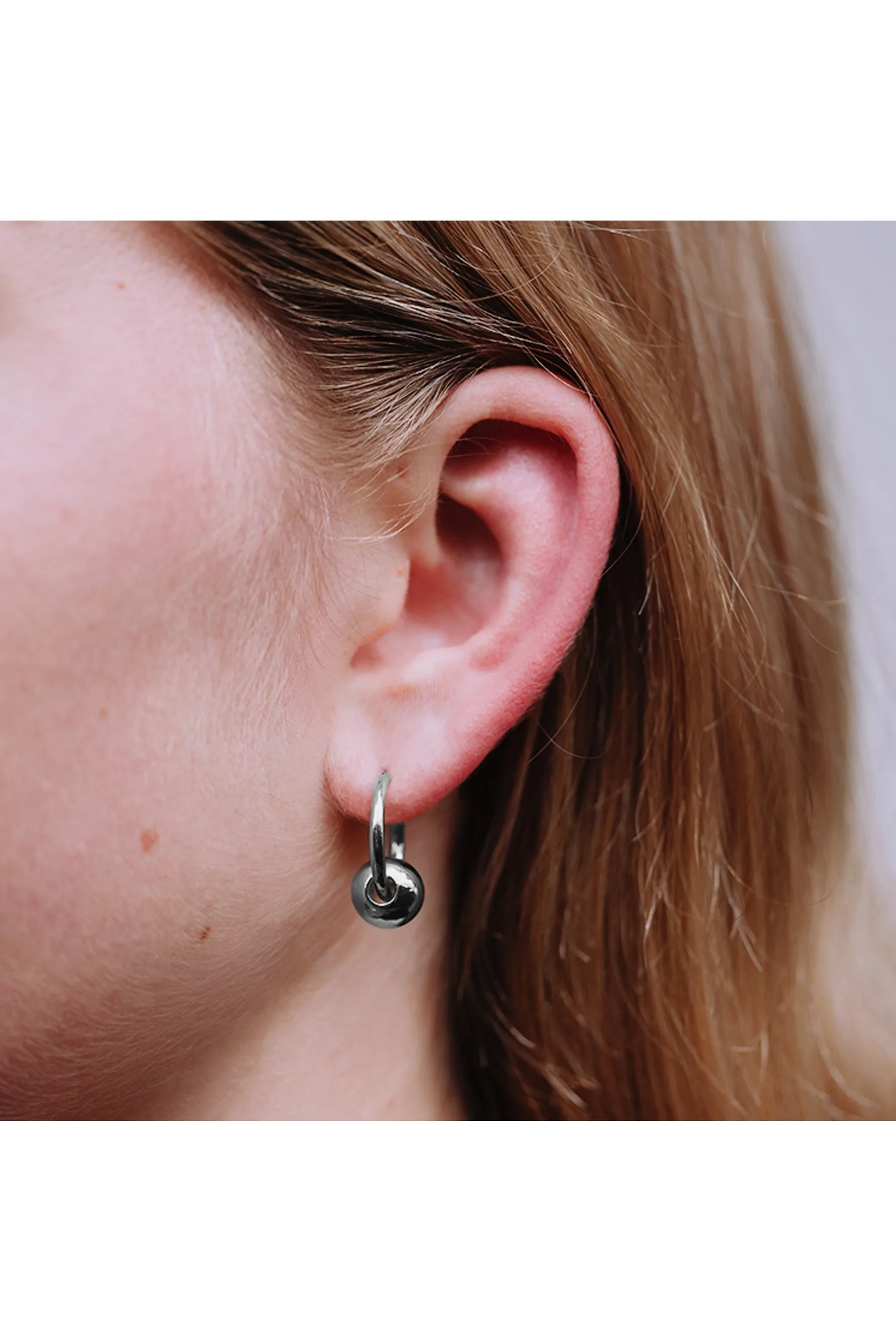 EURO 58071 Hoop with Silver Ball