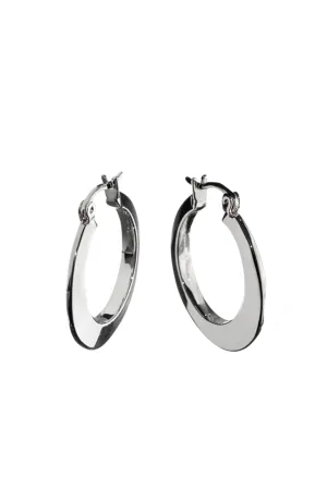 EURO 58741 Flat Silver Hoop