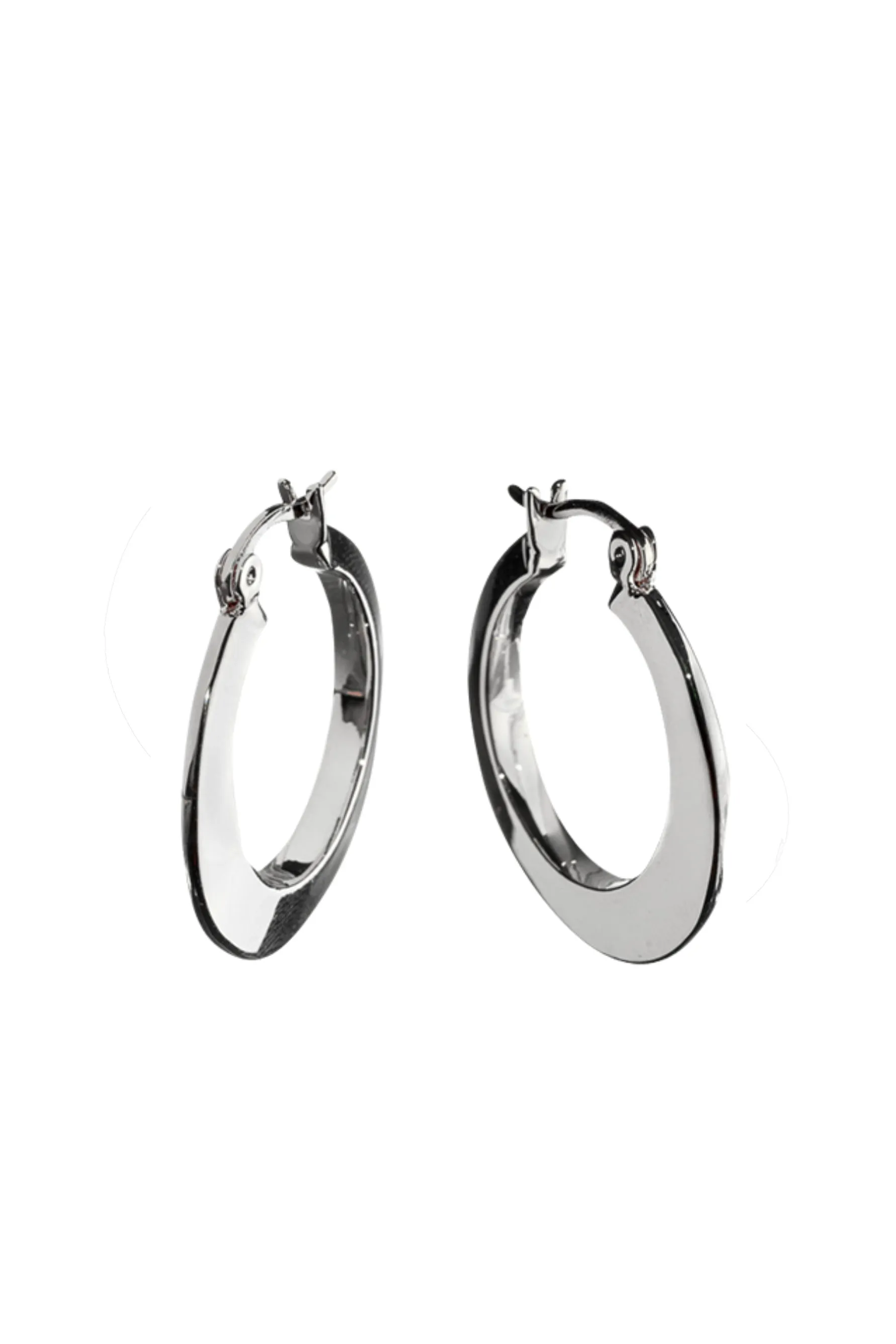 EURO 58741 Flat Silver Hoop